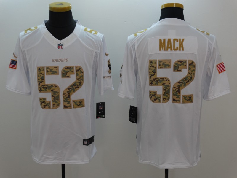 Men's Las Vegas Raiders Khalil Mack #52 White Alternate Jersey